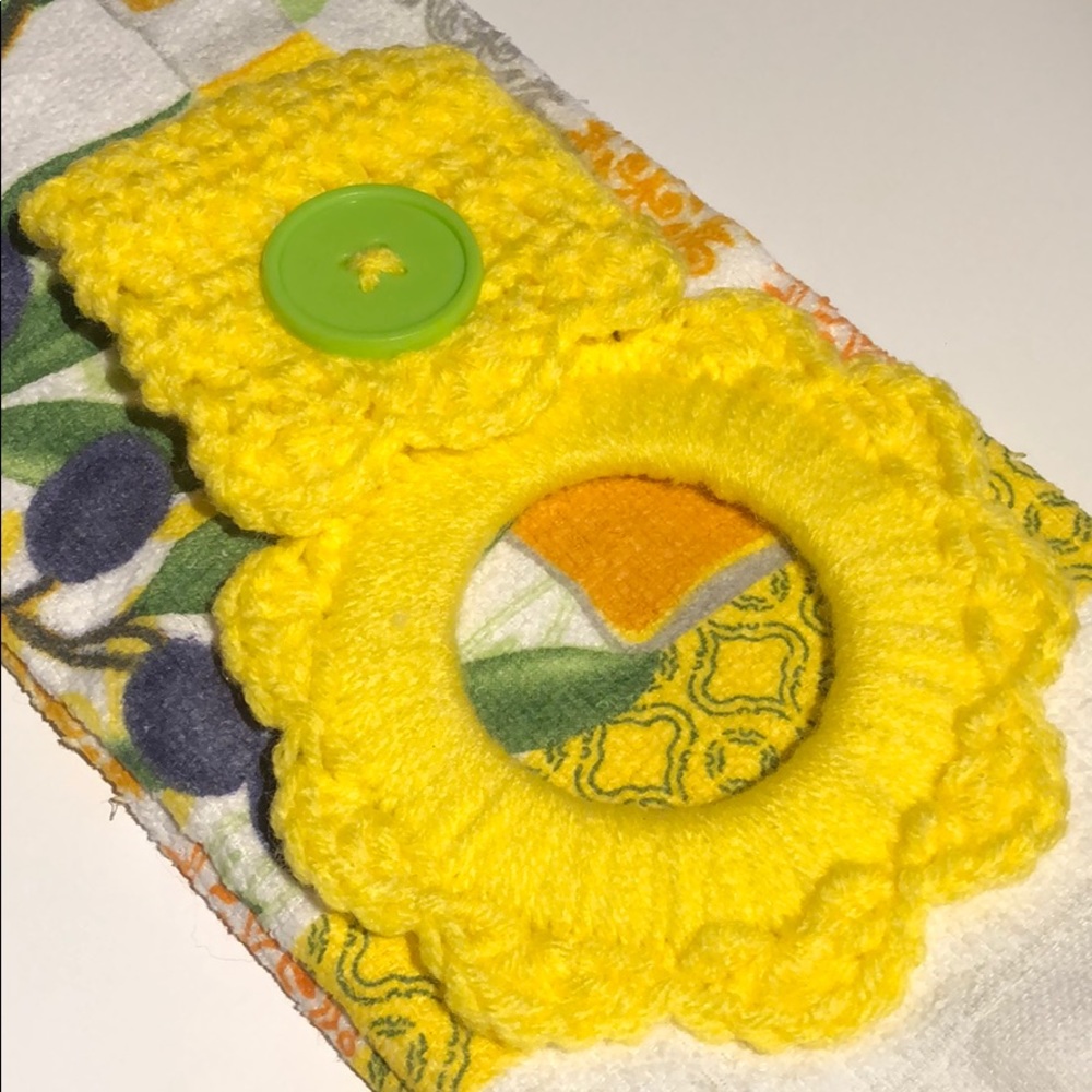 Kitchen towel hanger & cotton kitchen towel - Picture 4 of 8